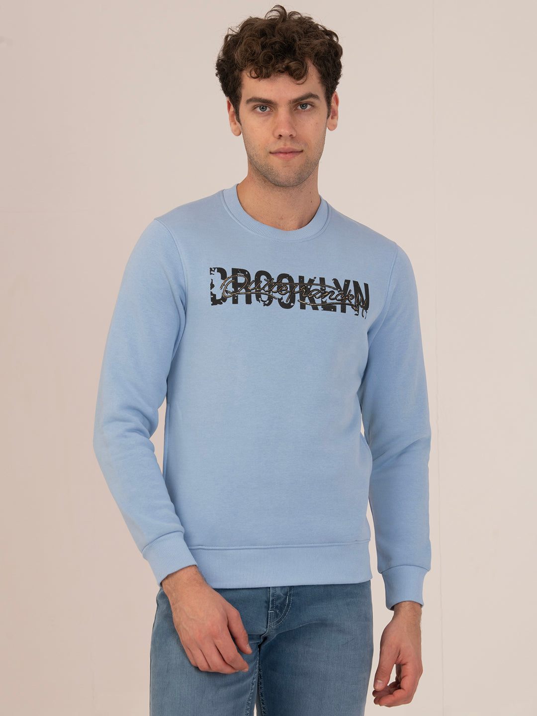 Albion Men’s Oversized Winter Sweatshirt – Cozy, Trendy & Warm Wear_SKY BLUE