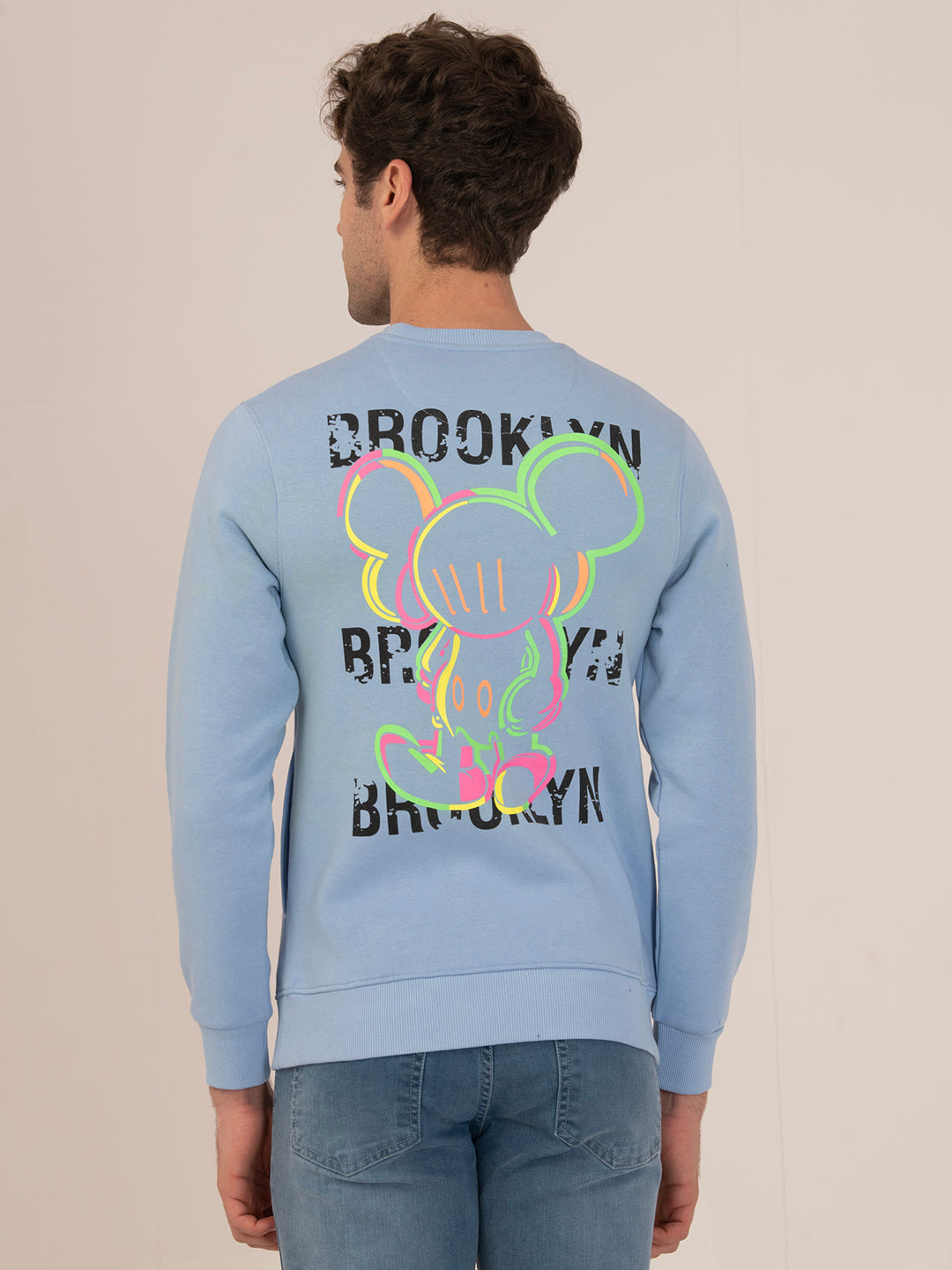 Albion Men’s Oversized Winter Sweatshirt – Cozy, Trendy & Warm Wear_SKY BLUE
