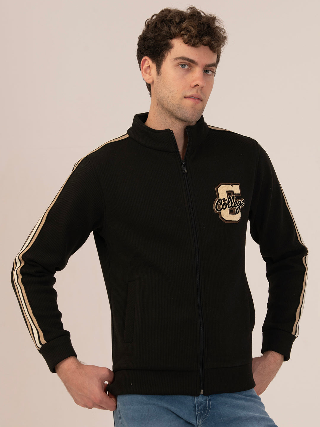 Albion Men’s Sweatshirt – Winter Casual & Active Wear_BLACK