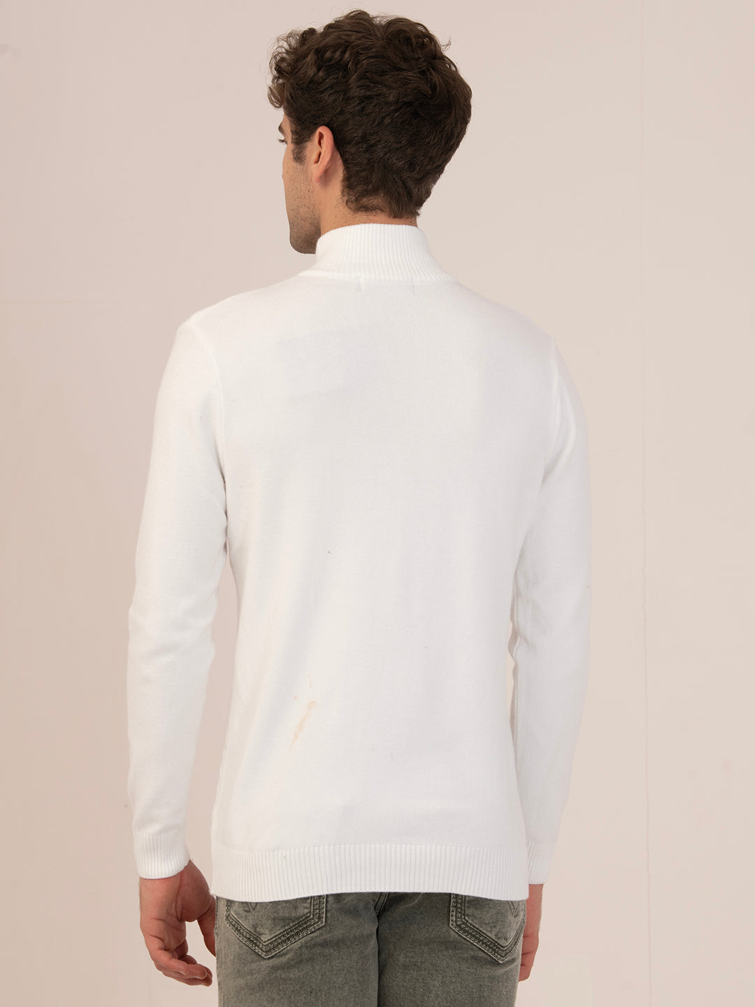 Albion Men’s CozyWarm Winter Pullover – White