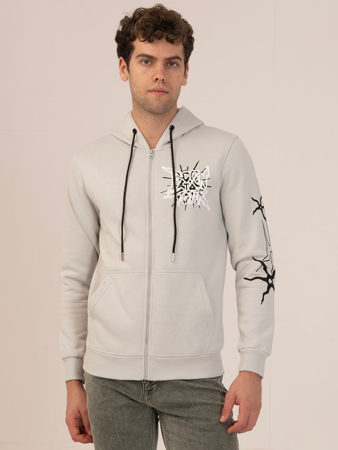 Albion Men’s Winter HeatGuard Fleece Sweatshirt_grey