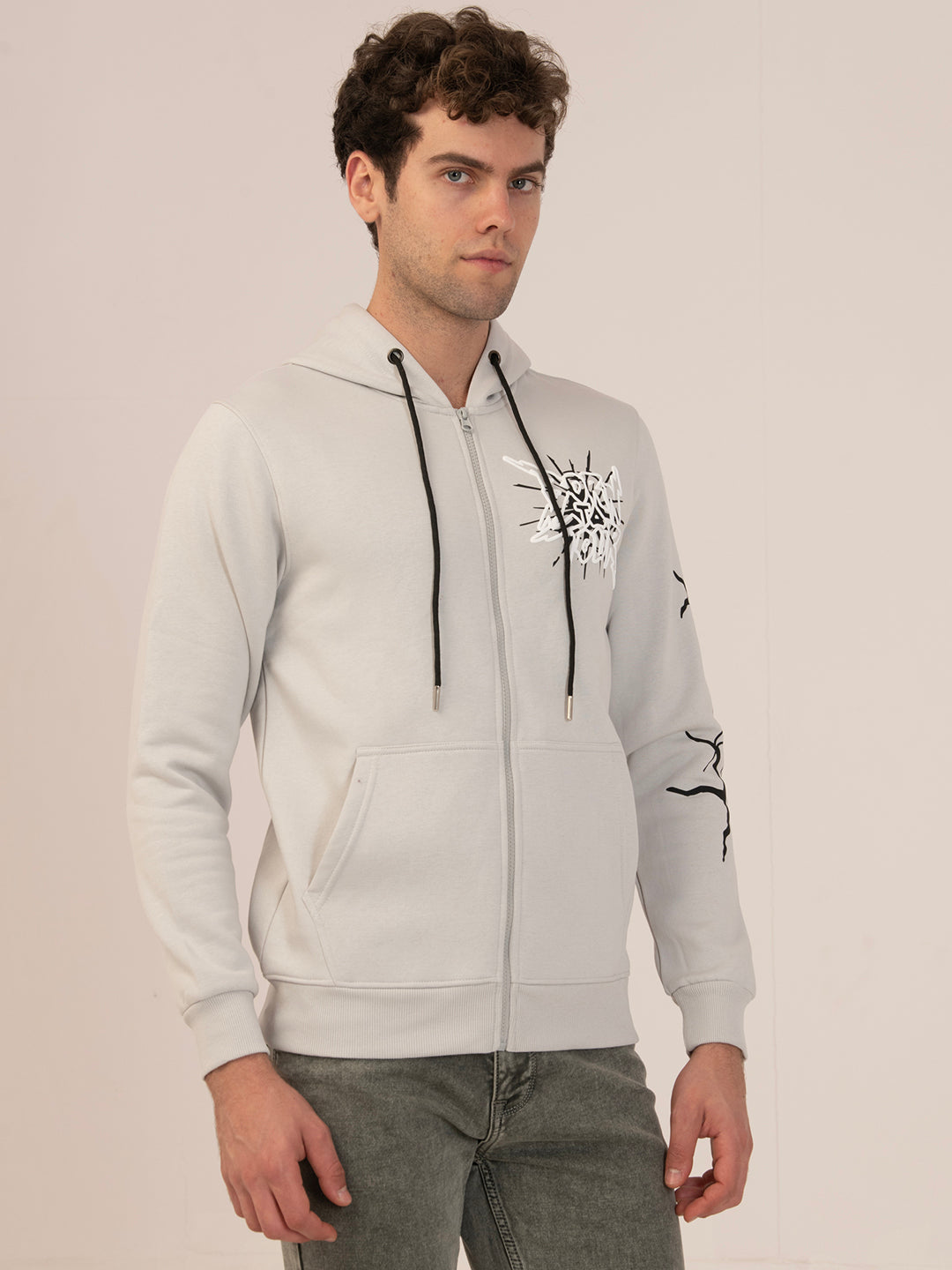 Albion Men’s Winter HeatGuard Fleece Sweatshirt_grey