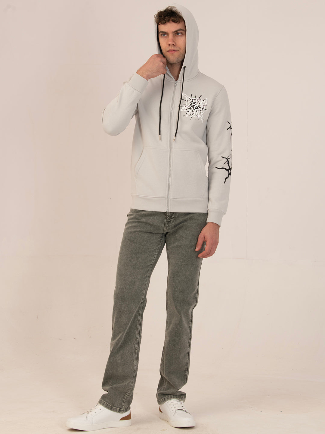 Albion Men’s Winter HeatGuard Fleece Sweatshirt_grey