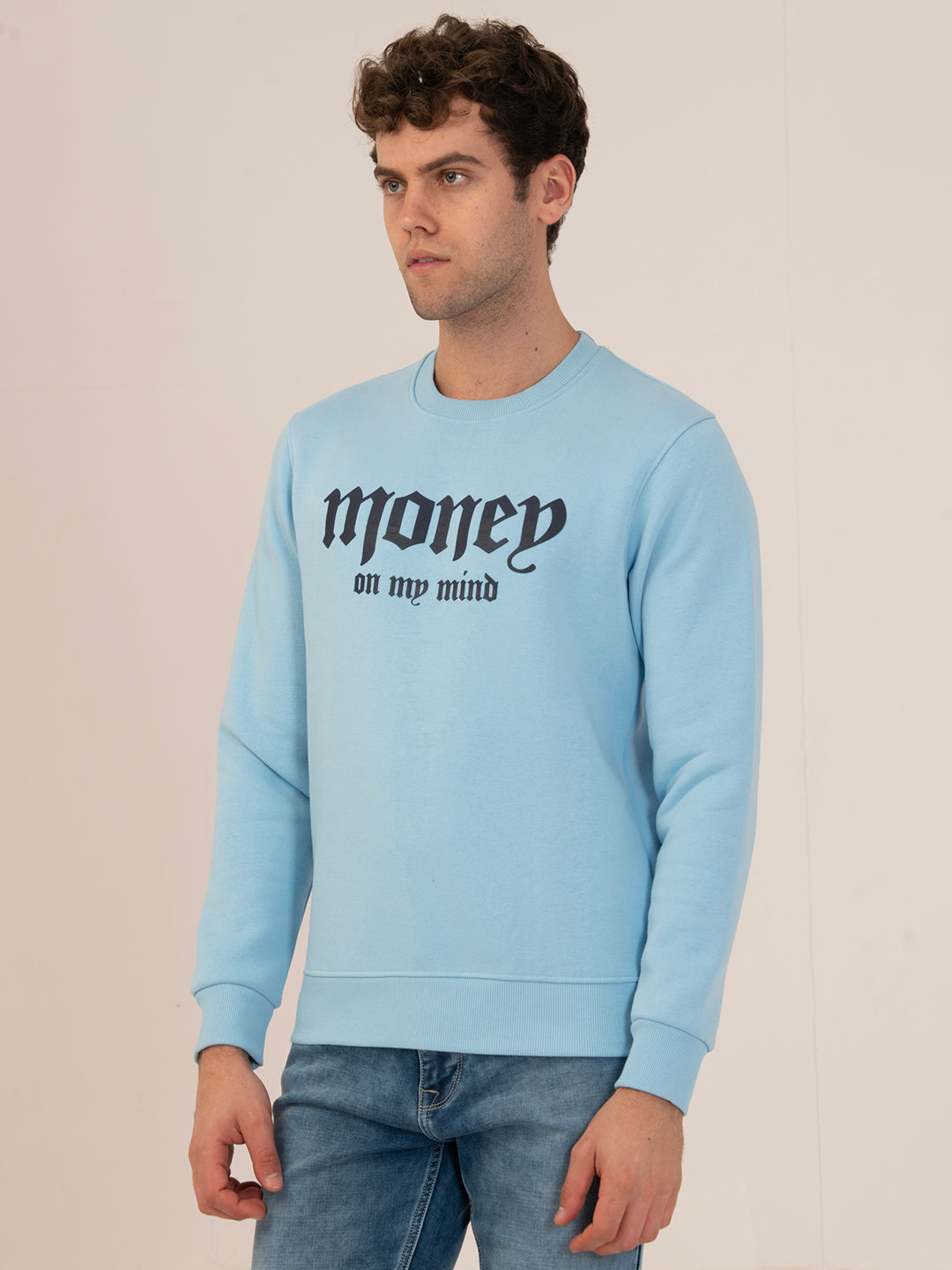 Albion Men’s FlexFit Fleece Sweatshirt_sky