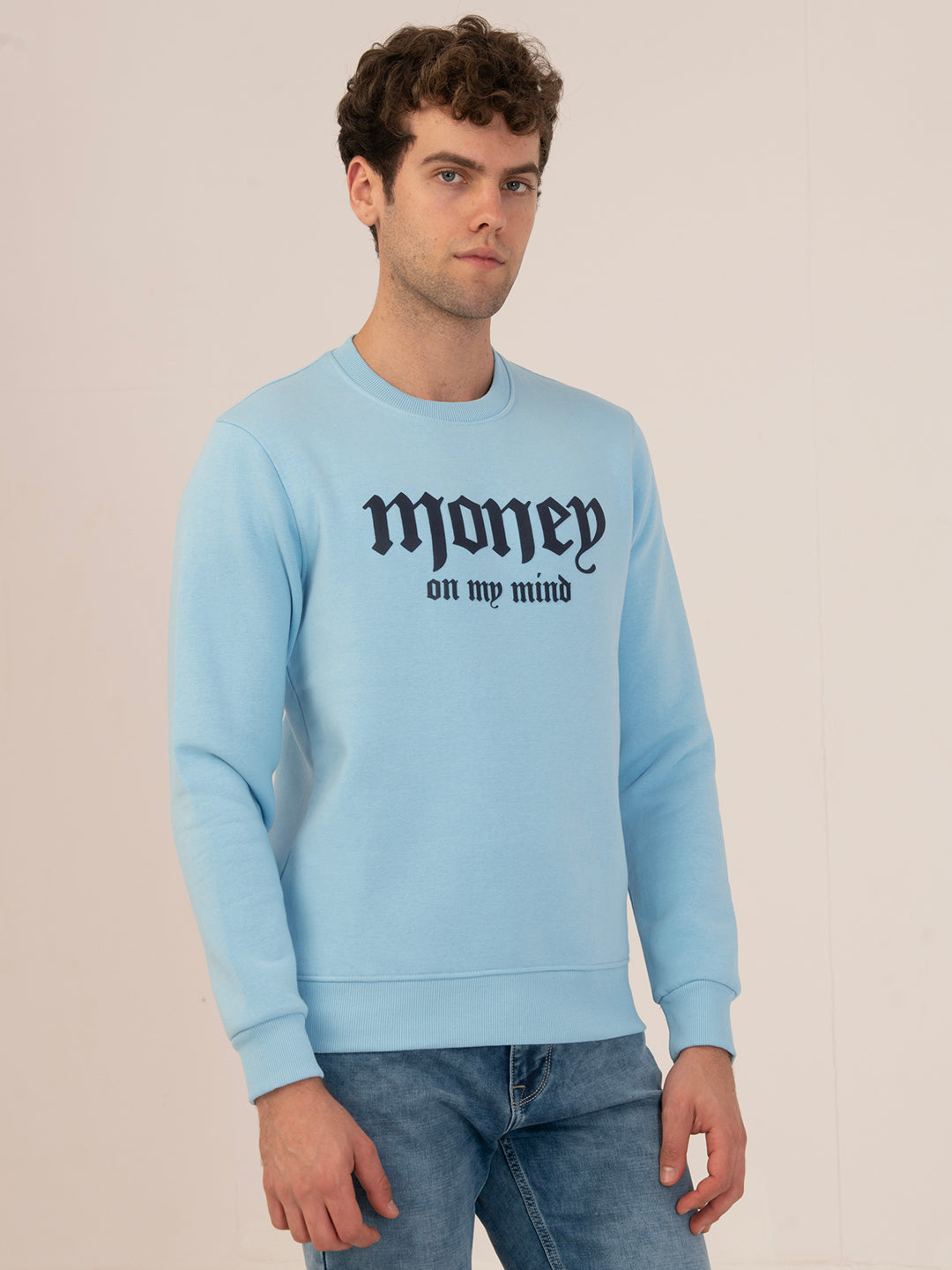 Albion Men’s FlexFit Fleece Sweatshirt_sky