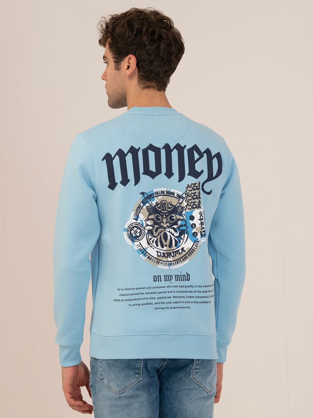 Albion Men’s FlexFit Fleece Sweatshirt_sky