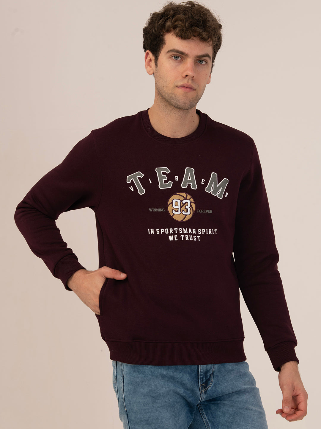 Albion Men’s Winter Waterproof Outdoor Sweatshirt_wine