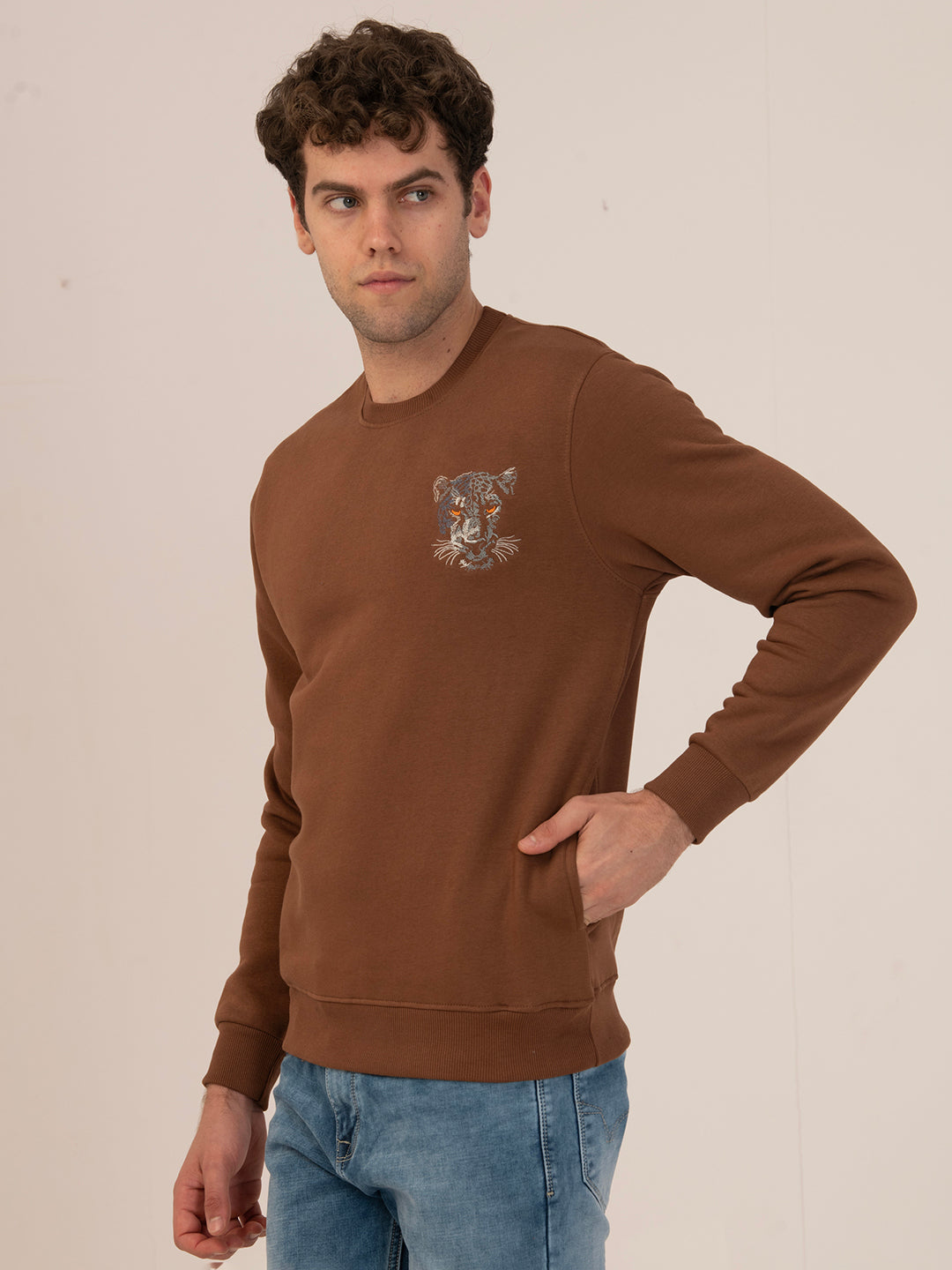 Albion Men’s Winter SnugWear Sweatshirt_coffee