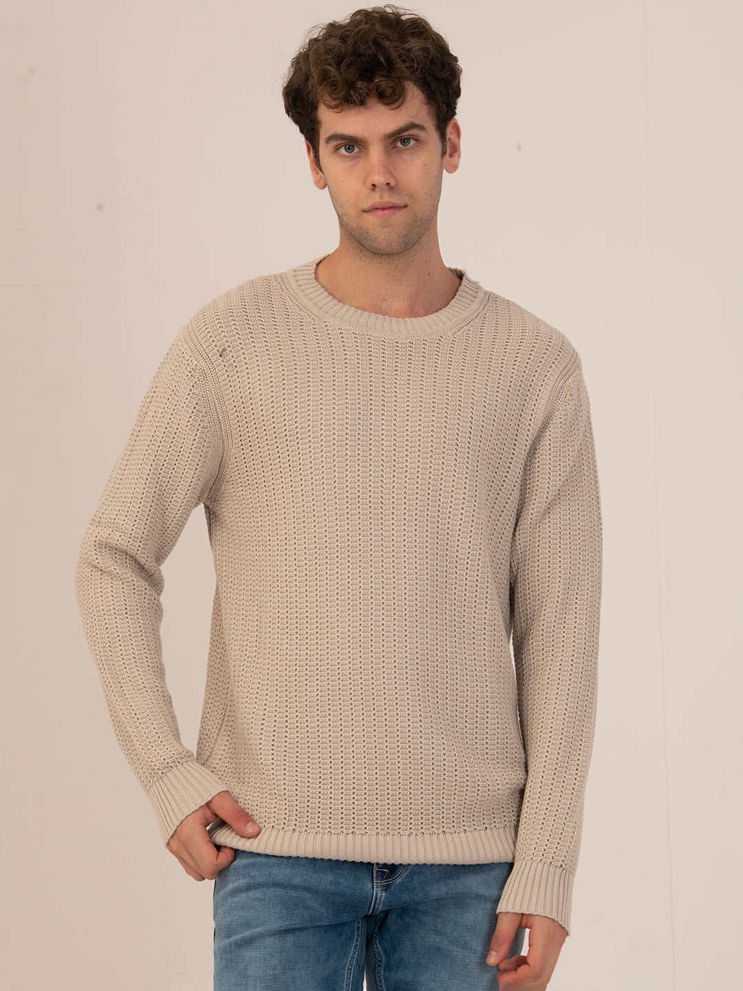 Albion Men’s Sweater – Winter Casual & Active Wear_beige