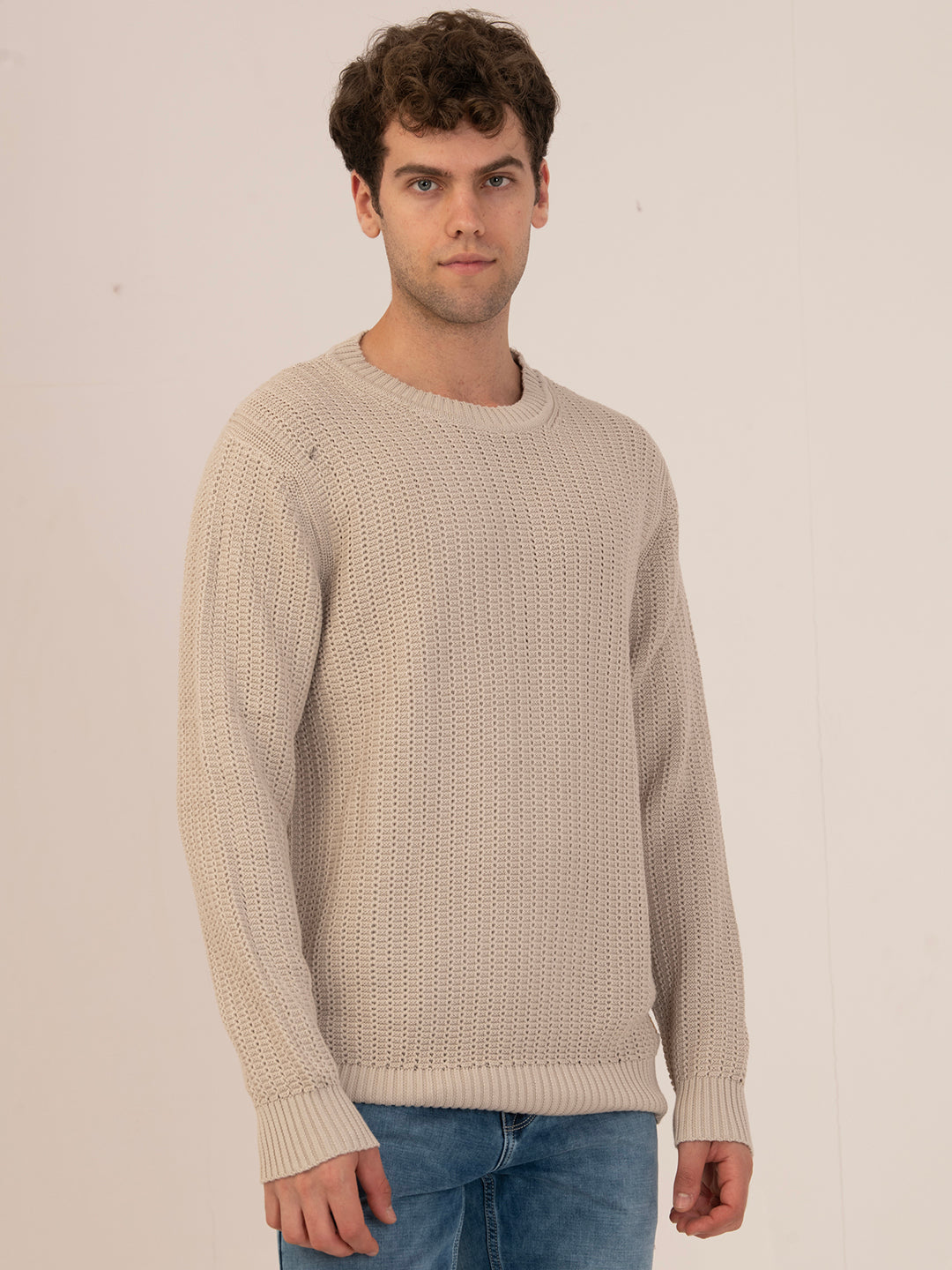 Albion Men’s Sweater – Winter Casual & Active Wear_beige