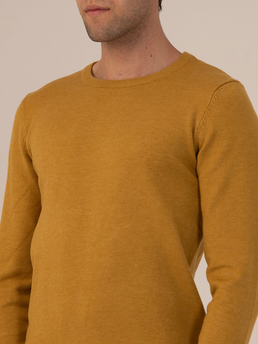 Albion Men’s Winter DailyWear sweater_MUSTARD