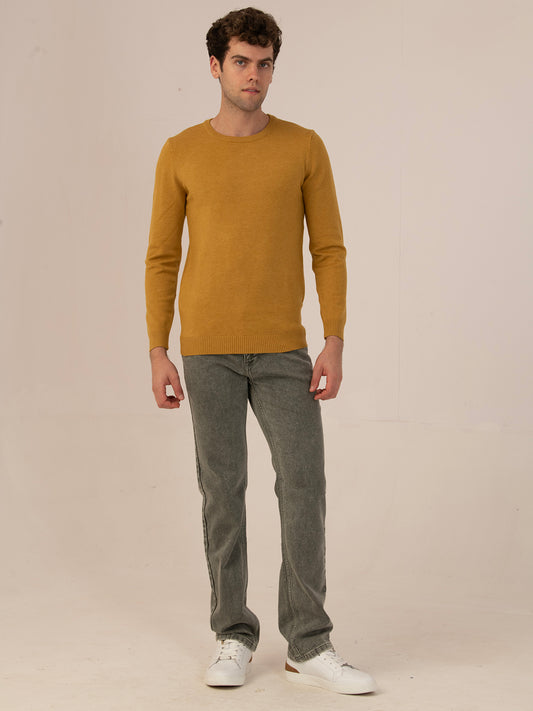 Albion Men’s Winter DailyWear sweater_MUSTARD