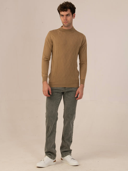 Albion Men’s PULLOVER – Winter Casual & Active Wear_D.camel