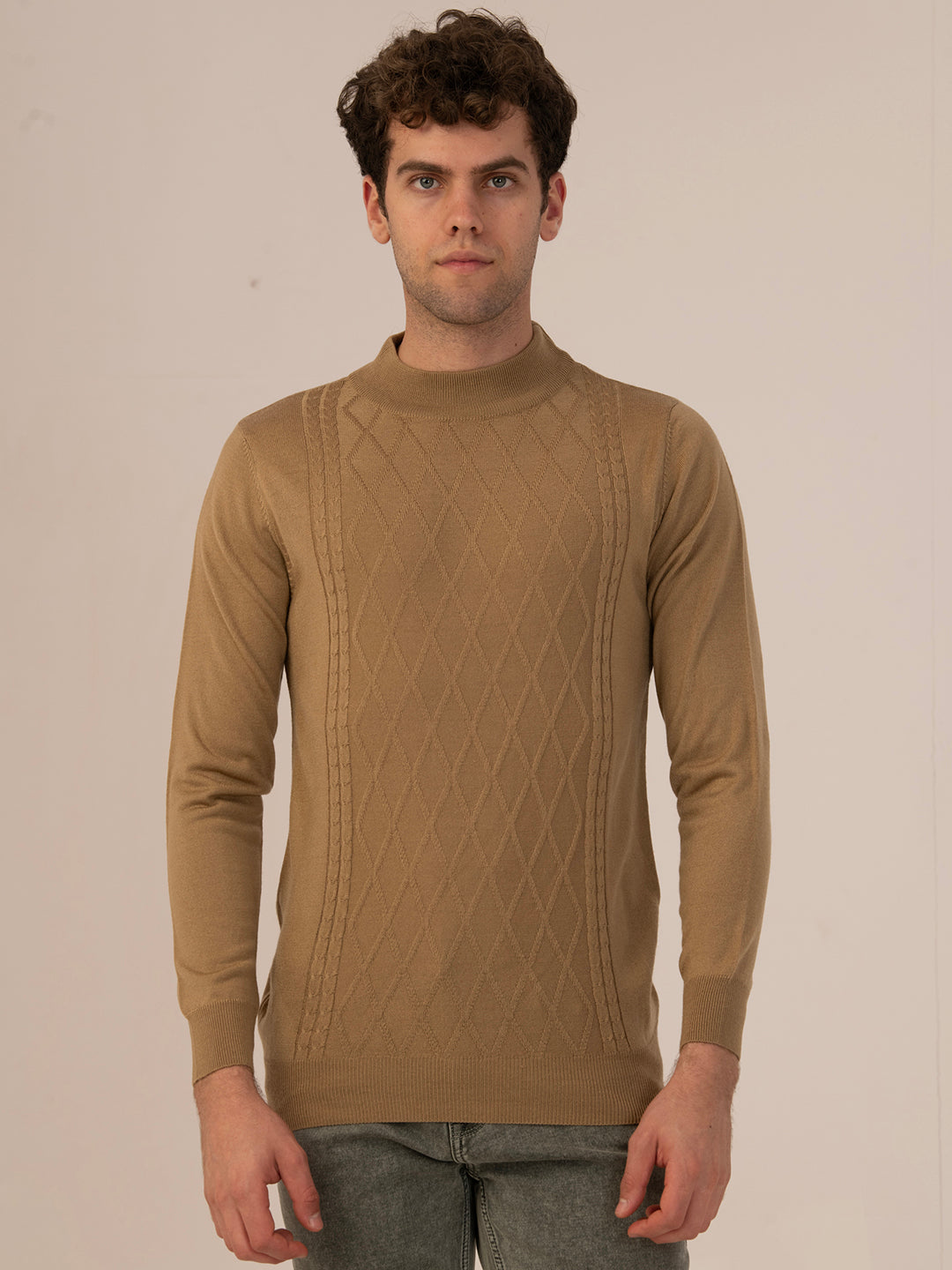 Albion Men’s PULLOVER – Winter Casual & Active Wear_D.camel