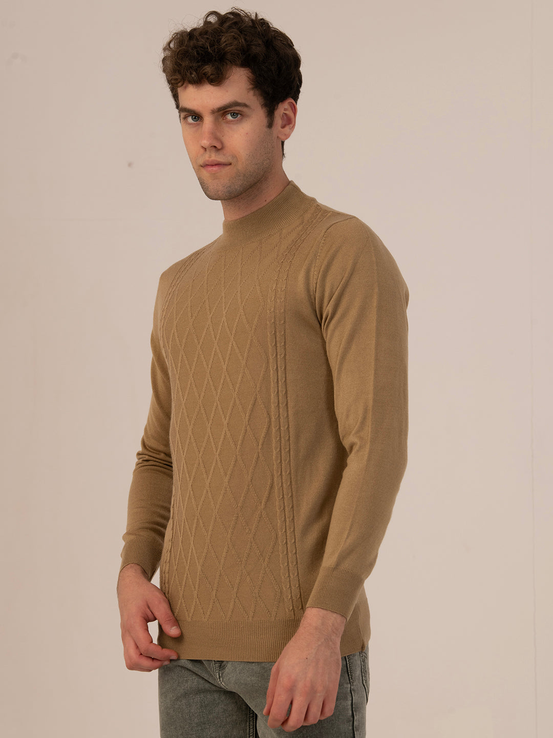 Albion Men’s PULLOVER – Winter Casual & Active Wear_D.camel