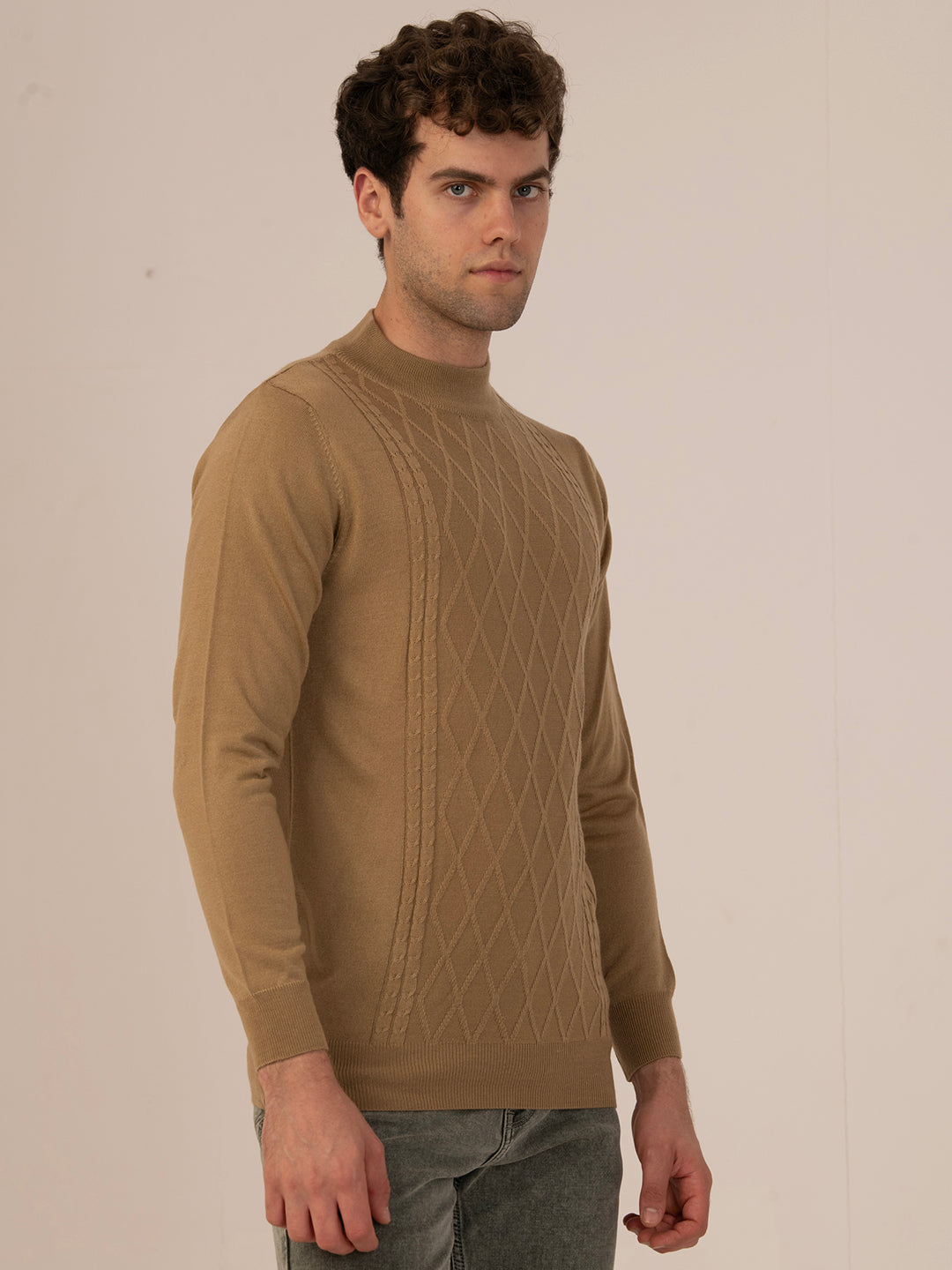 Albion Men’s PULLOVER – Winter Casual & Active Wear_D.camel