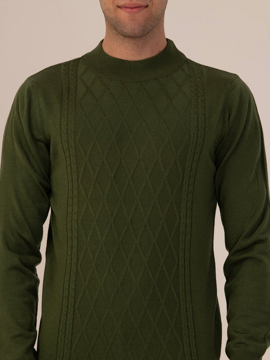 Albion Men’s Classic Cotton Sweatshirt – Everyday Casual Comfort_Olive