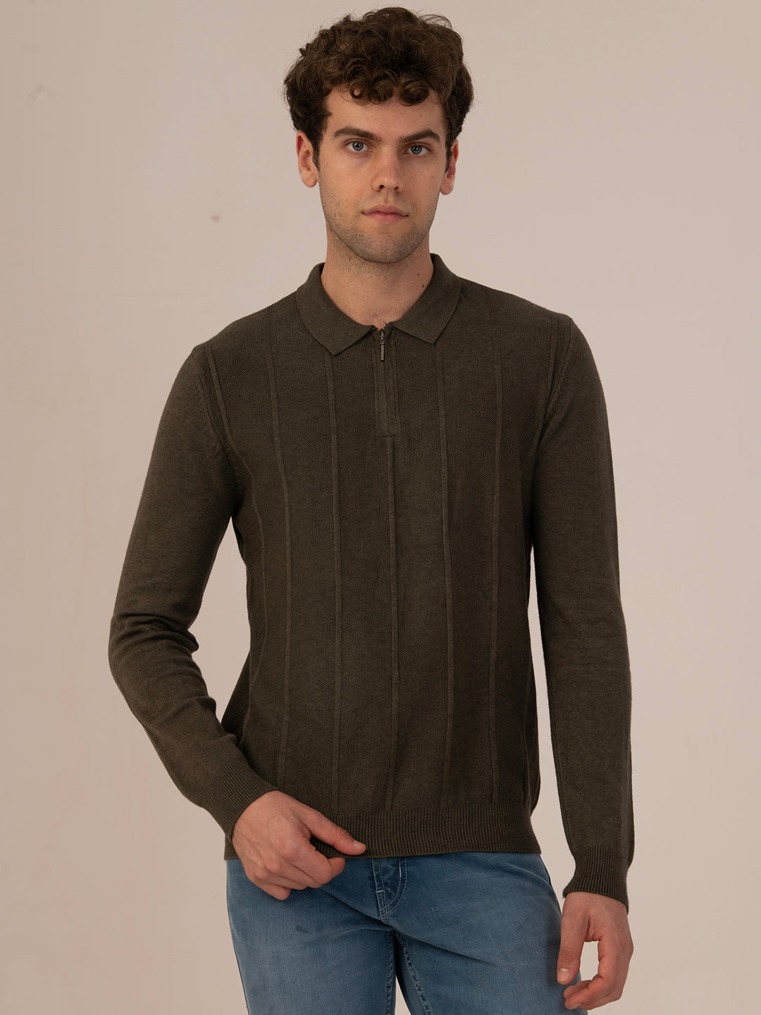 Albion Men’s Winter TrendFit Pullover_Brown