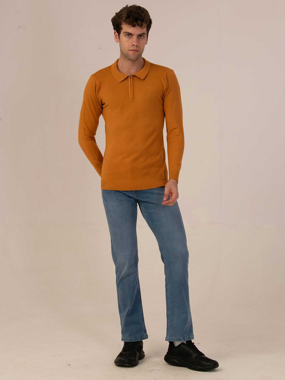 Albion Men’s Winter CozyShield Pullover_Mustard