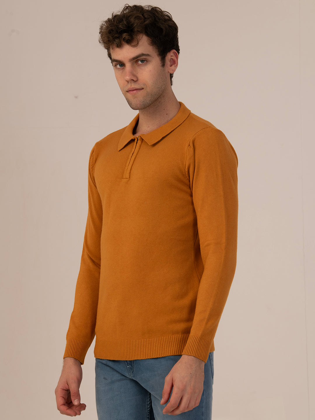 Albion Men’s Winter CozyShield Pullover_Mustard