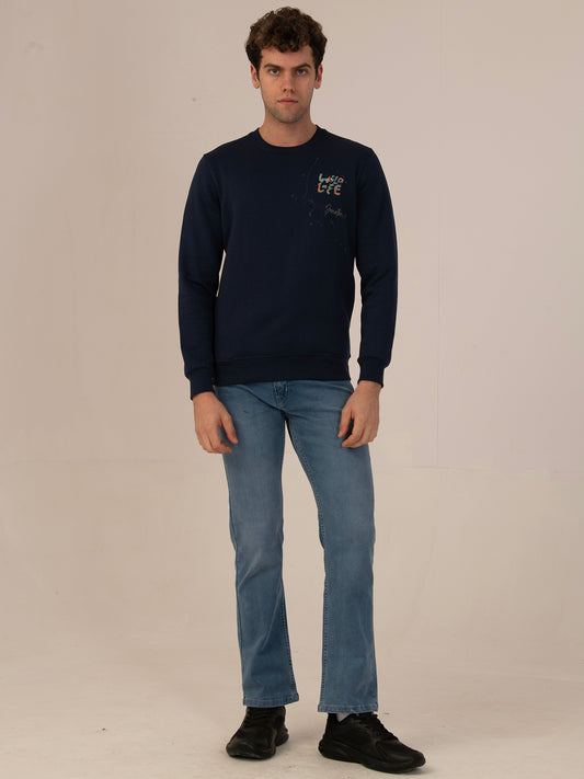 Albion Men’s Winter SoftShell Crewneck_navy