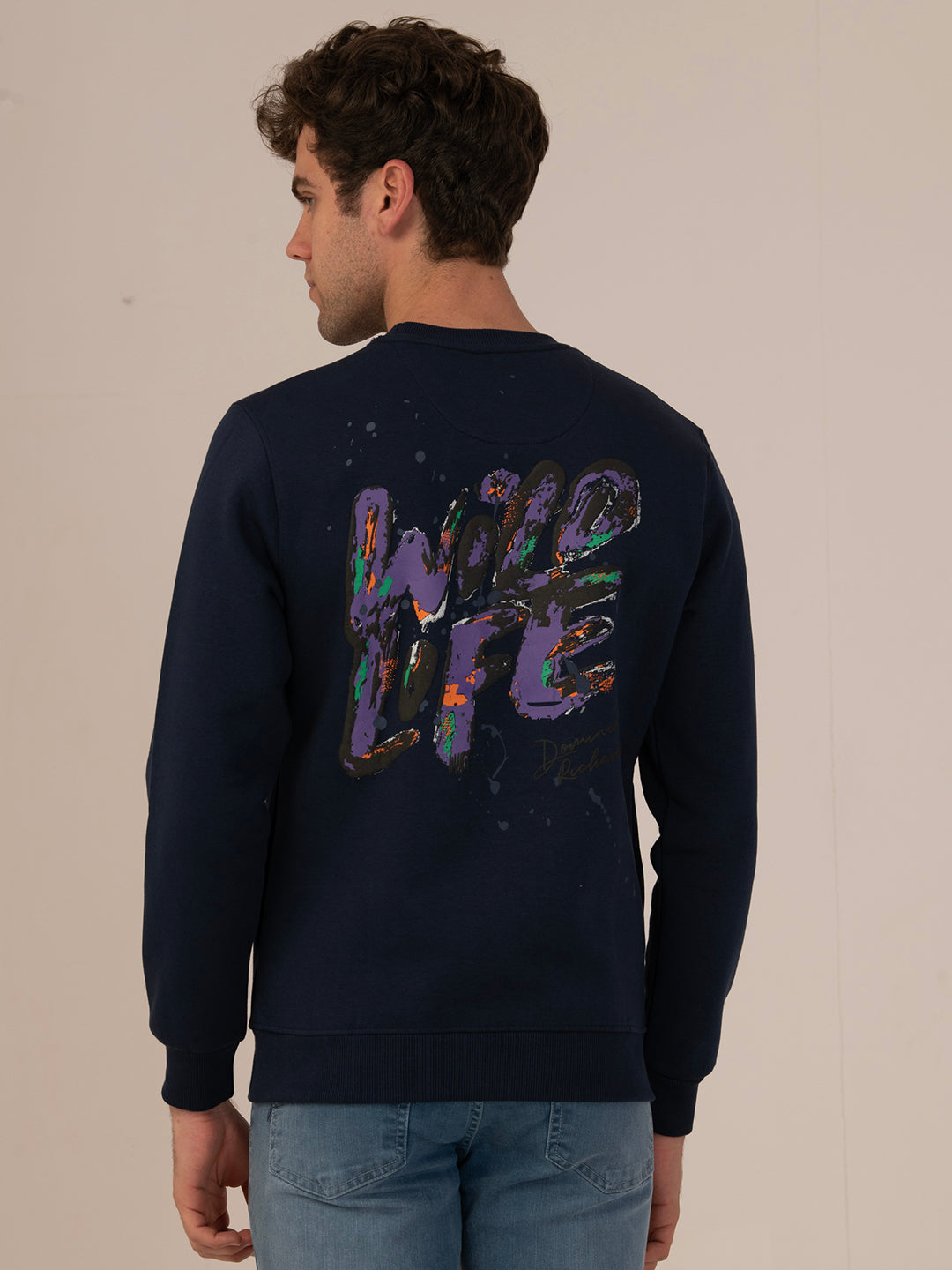 Albion Men’s Winter SoftShell Crewneck_navy