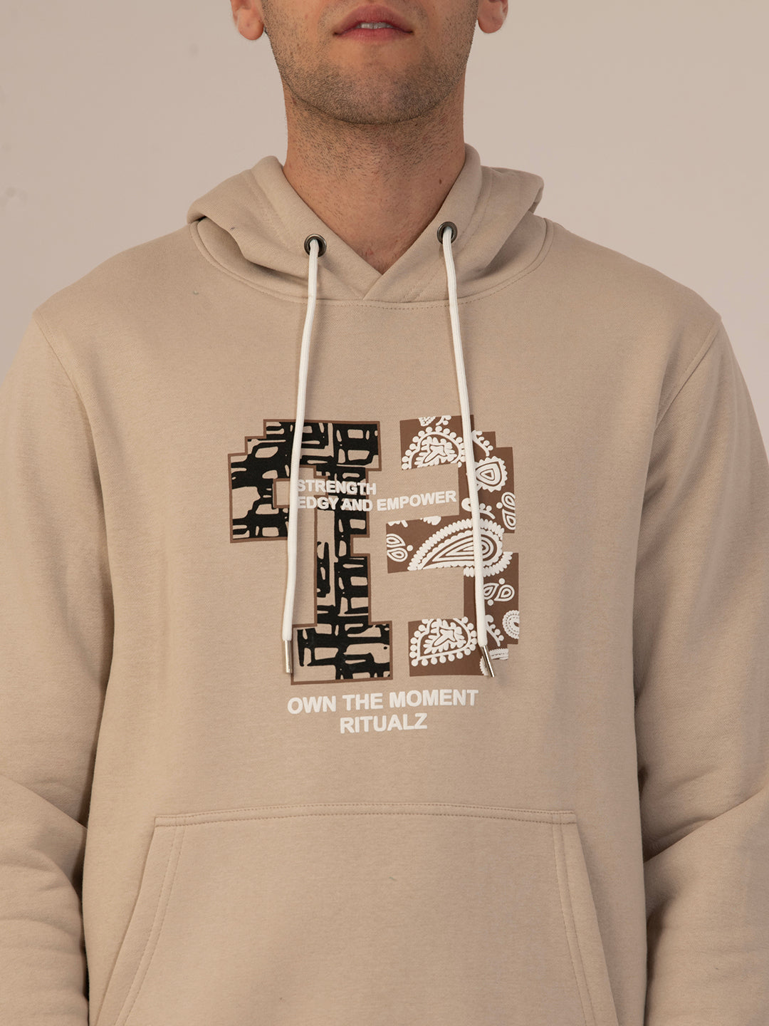 Albion Men’s Winter Arctic Cozy  Hoodies Beige