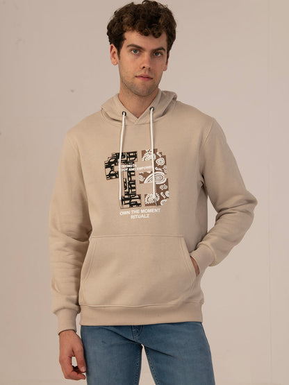 Albion Men’s Winter Arctic Cozy  Hoodies Beige