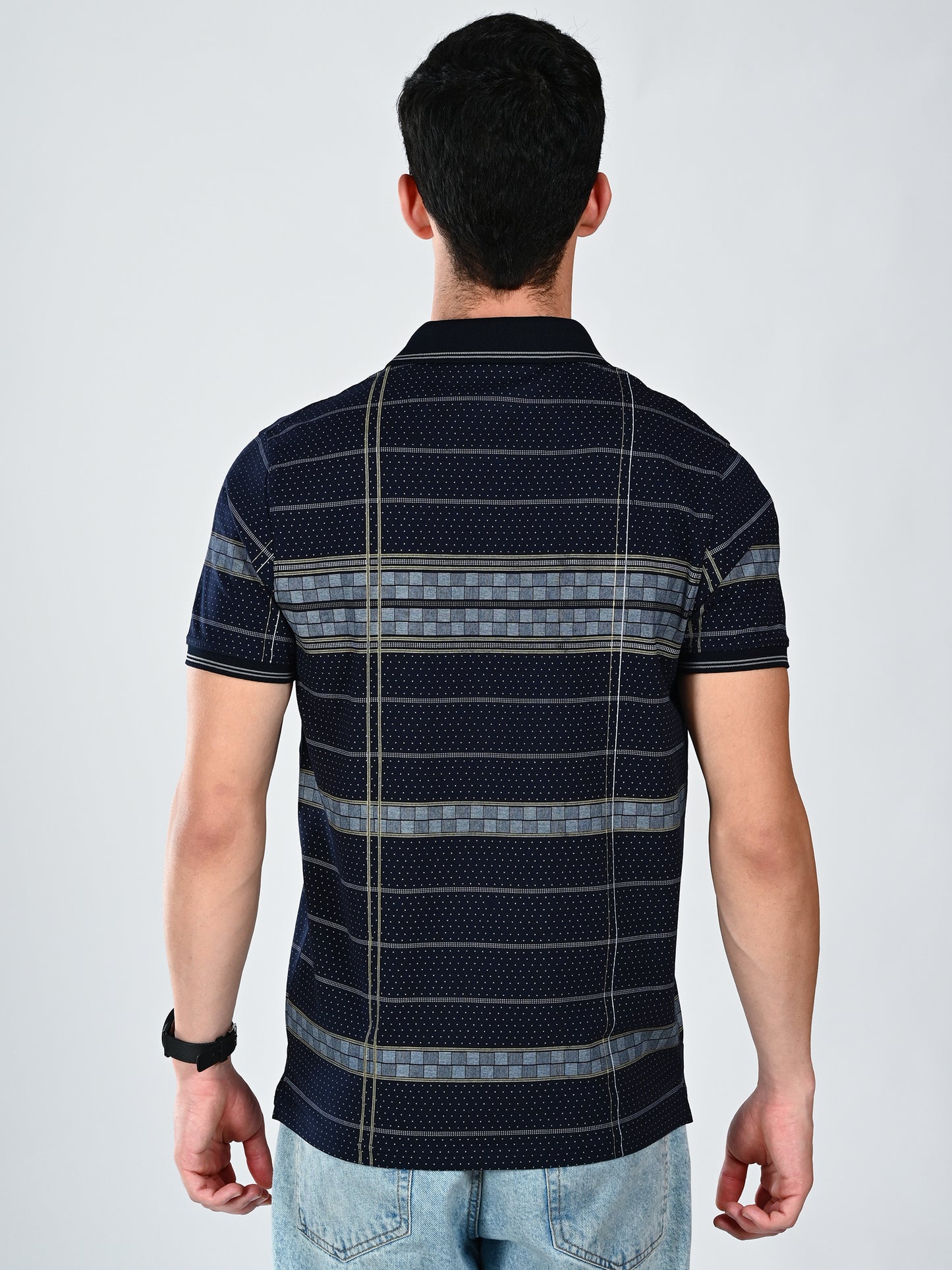 Albion Men Regular Fit Collar T-Shirt
