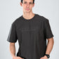 Albion Casual Cotton Round Grey Neck T-Shirt for Men
