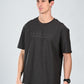 Albion Casual Cotton Round Grey Neck T-Shirt for Men