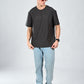 Albion Casual Cotton Round Grey Neck T-Shirt for Men