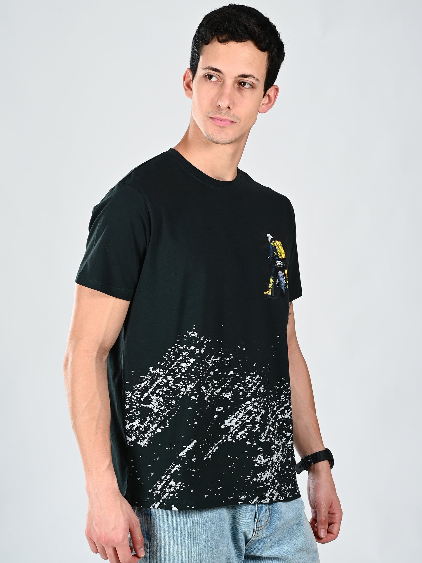 Albion Casual Cotton Round Neck T-Shirt for Men