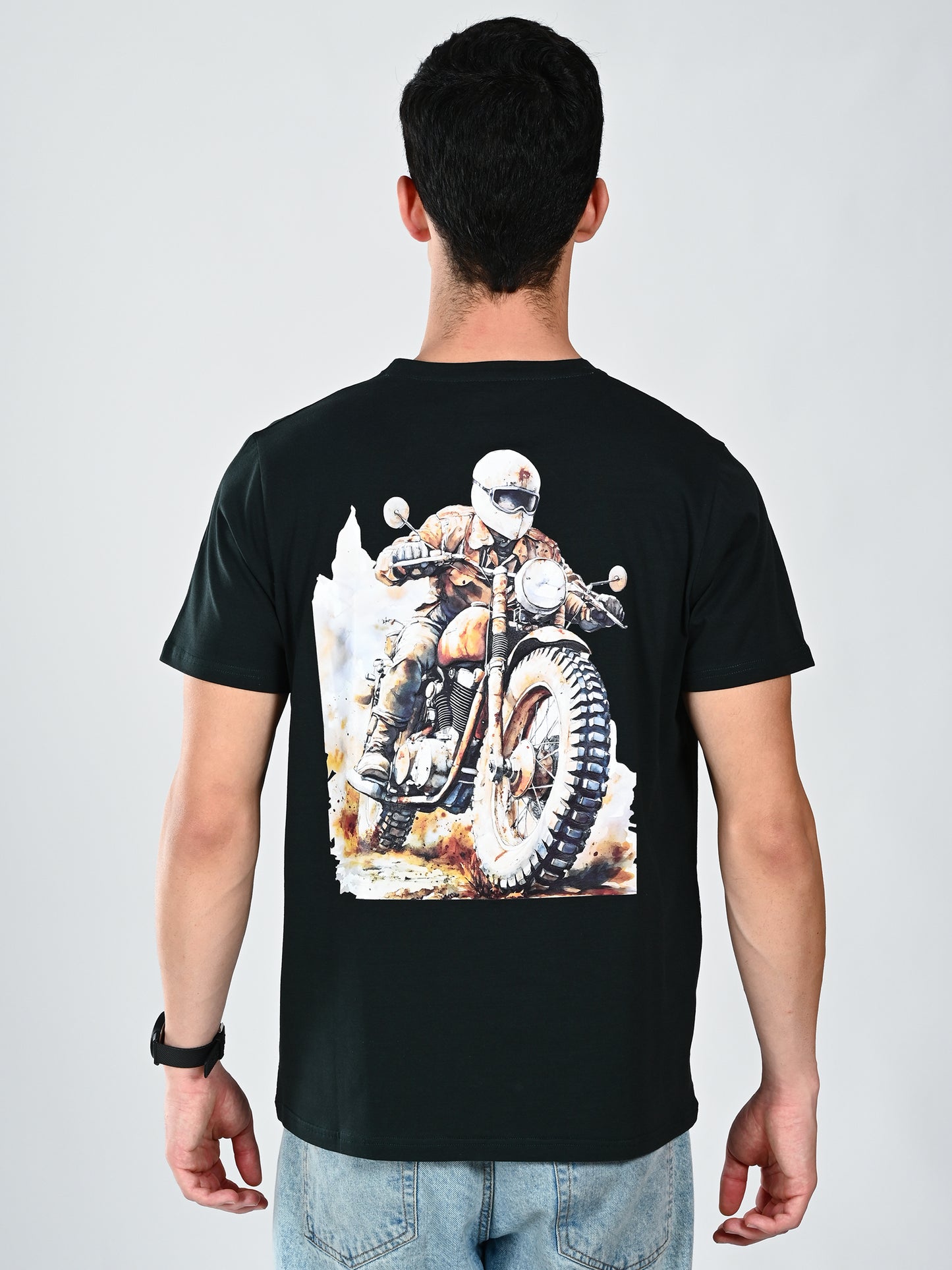 Albion Casual Cotton Round Neck T-Shirt for Men