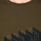 Albion Casual Cotton Round Olive Neck T-Shirt for Men