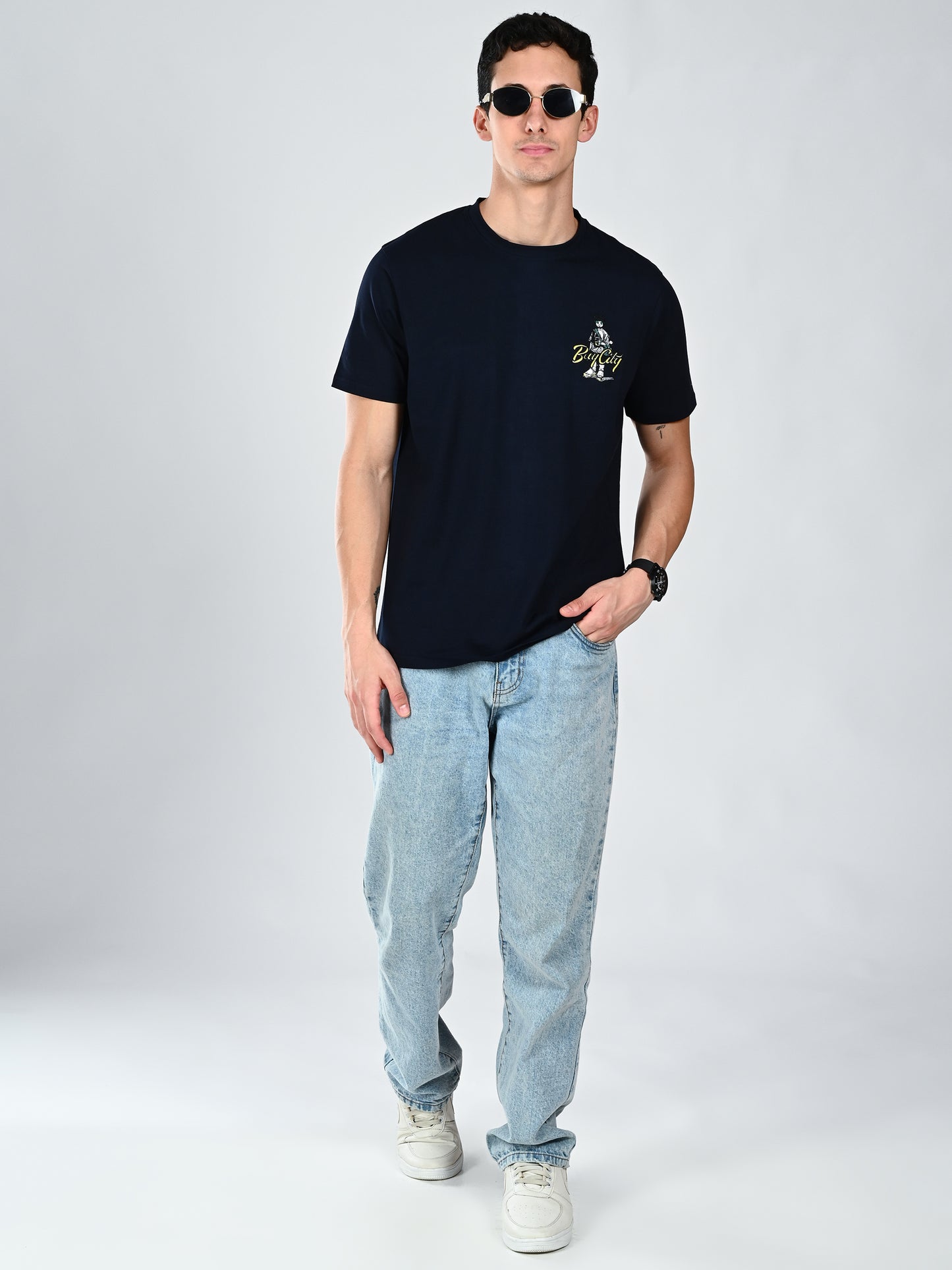 Albion Men’s Round Neck Cotton T-Shirt
