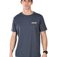 Albion Casual Cotton Grey Round Neck T-Shirt for Men
