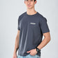 Albion Casual Cotton Grey Round Neck T-Shirt for Men