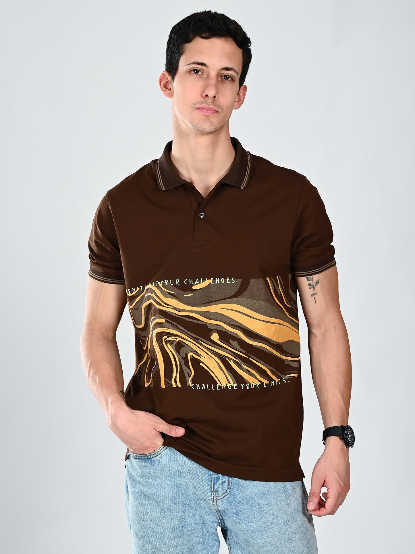 Albion Casual Cotton Round Neck T-Shirt for Men ,Fit For Every day