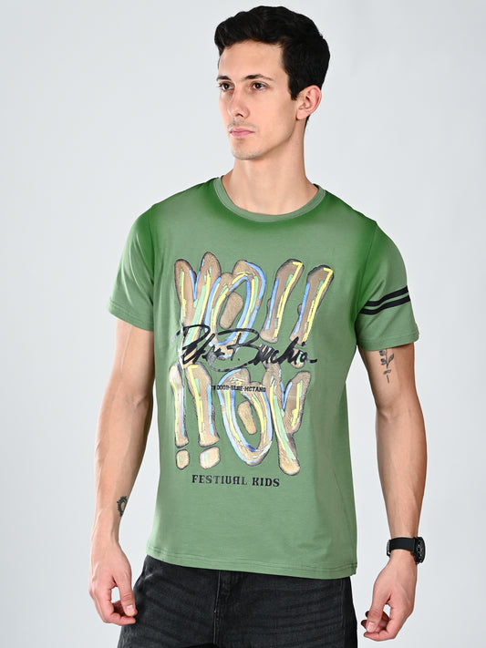 Albion Casual Premium Quality Cotton GreenTee