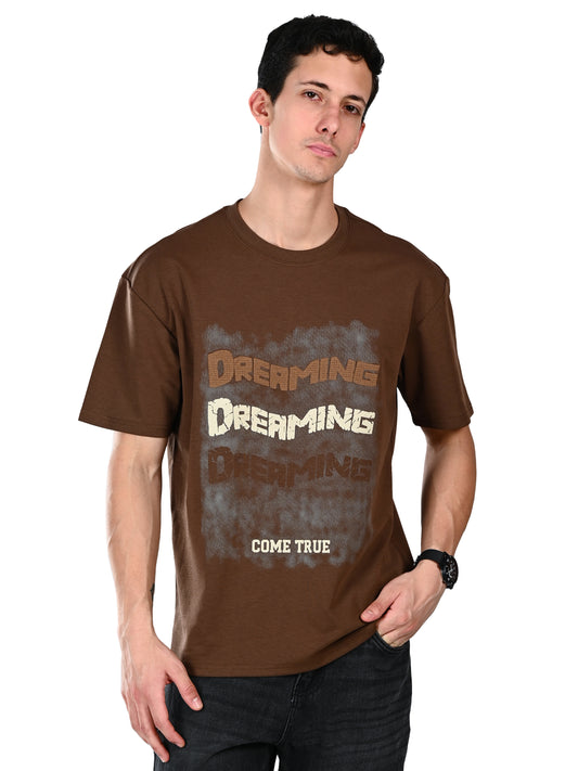Albion Mens Casual Everyday Wear  Brown T-Shirt, Everyday Essential T-Shirt