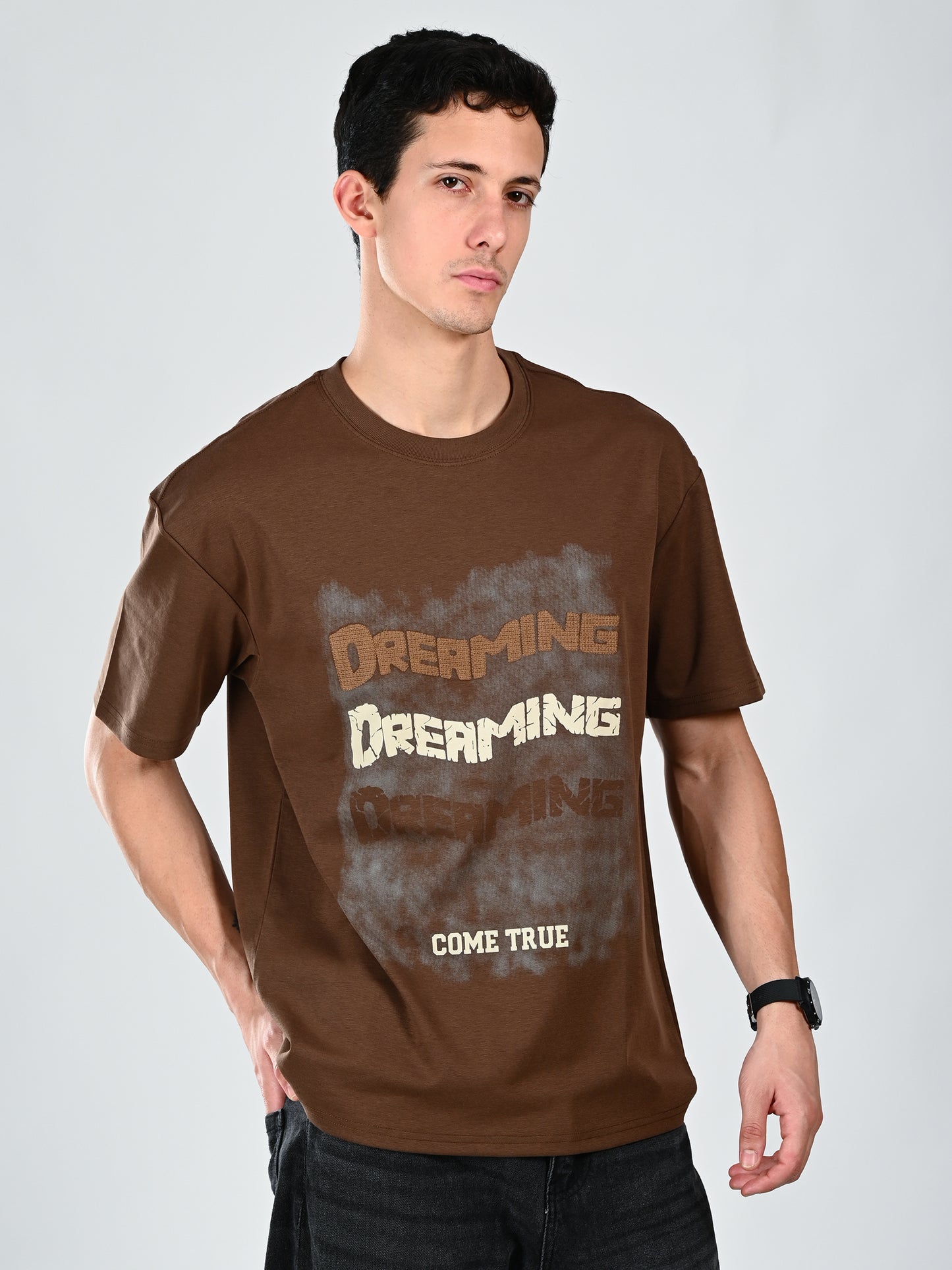 Albion Mens Casual Everyday Wear  Brown T-Shirt, Everyday Essential T-Shirt