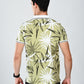 Albion Classic Fit Olive Casual T-Shirt for Men