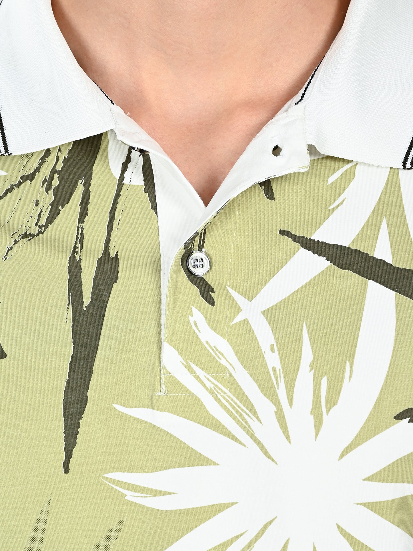 Albion Classic Fit Olive Casual T-Shirt for Men