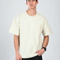Albion Classic Fit Cream Casual T-Shirt for Men