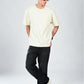 Albion Classic Fit Cream Casual T-Shirt for Men