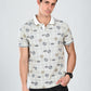 Albion Classic Fit OFF White Casual T-Shirt for Men