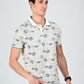 Albion Classic Fit OFF White Casual T-Shirt for Men