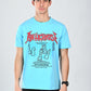 Albion  Regular Fit Aqua Casual Cotton T-Shirt