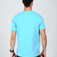 Albion  Regular Fit Aqua Casual Cotton T-Shirt
